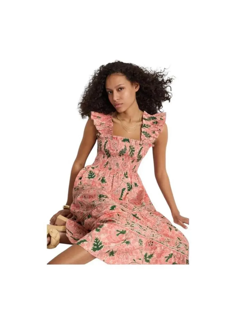 Hill House Home Pink Floral Ellie Nap Dress in size S - Picture 4 of 9